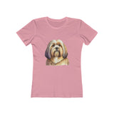 Lhasa Apso - Women's Slim Fit 100% Ringspun Cotton Tee