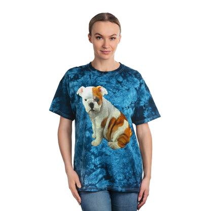 Bulldog - Bugsy - Unisex Tie-Dye Tee, Crystal