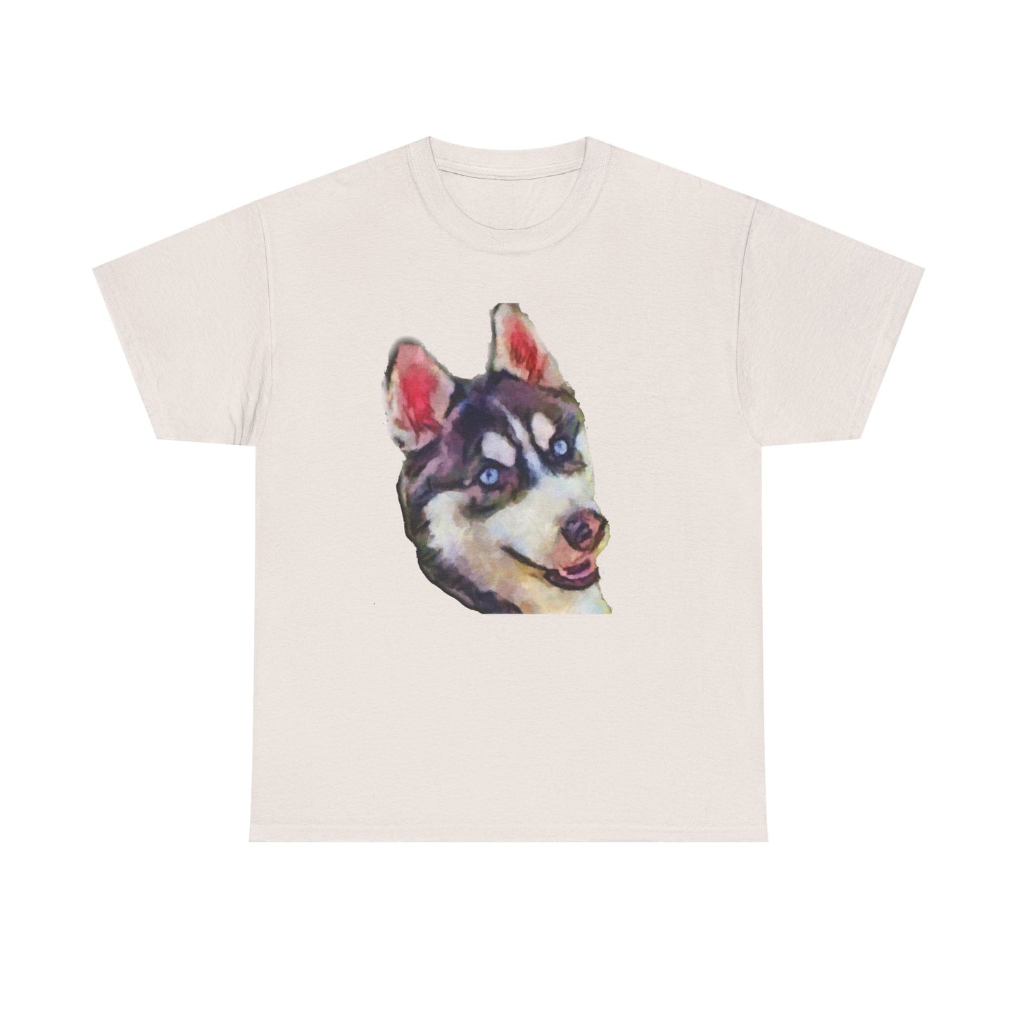 Siberian Husky 'Iditarod' Unisex Heavy Cotton Tee