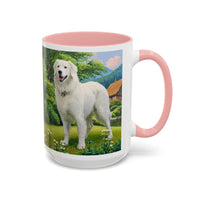 Hungarian Kuvasz - Ceramic Accent Coffee Mug - 2 Sizes