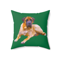 Mastiff 'Muarry'  -  Spun Polyester Throw Pillow