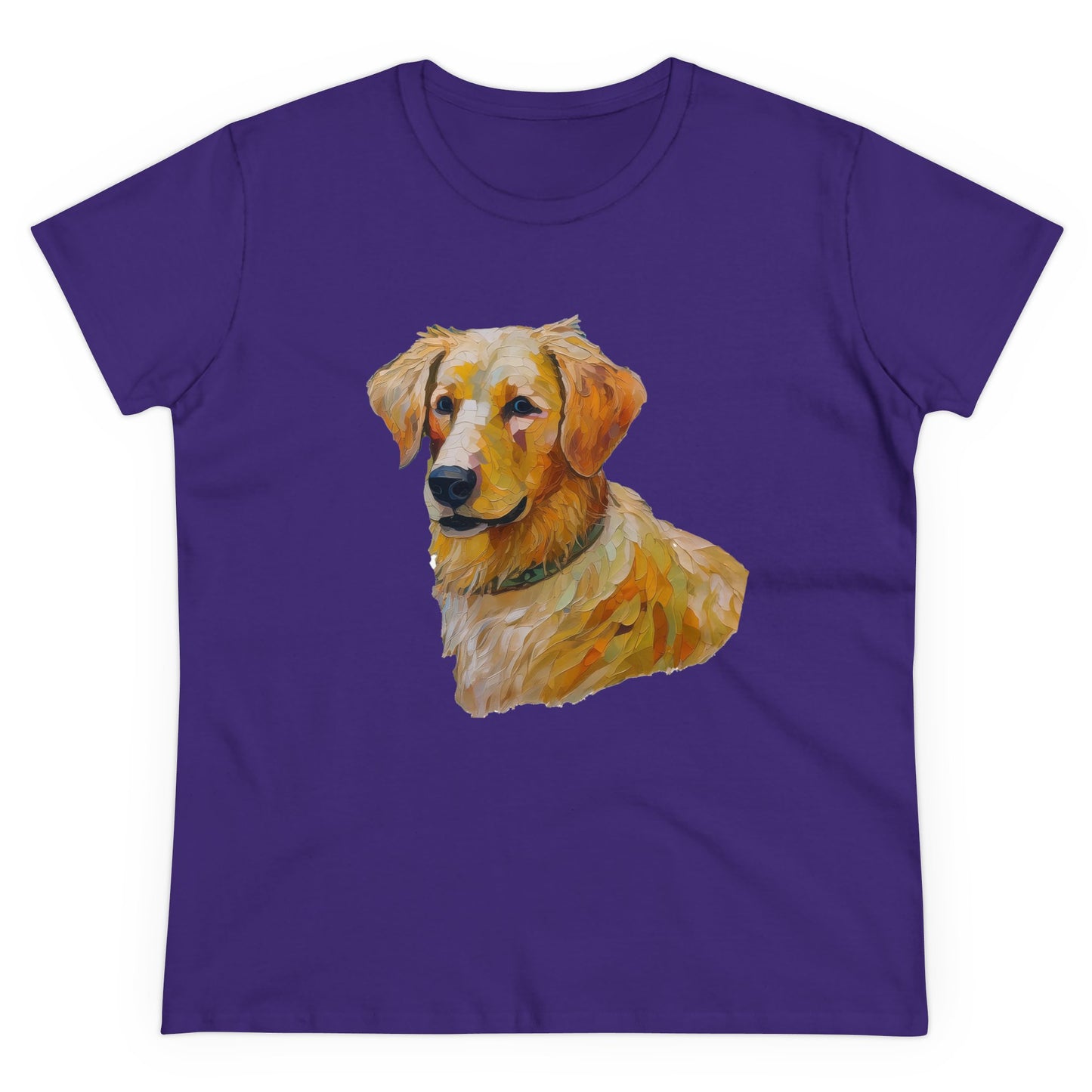Golden Retriever Puppy Women's Midweight Cotton Tee