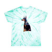 Doberman Pinscher #2  --  Tie-Dye Tee, Cyclone