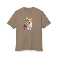 Welsh Corgi Puppy - Unisex Relaxed Fit Garment-Dyed Heavyweight Cotton Tee