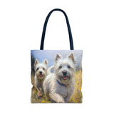 Cairn Terriers  -  Polyester Tote Bags  (AOP)