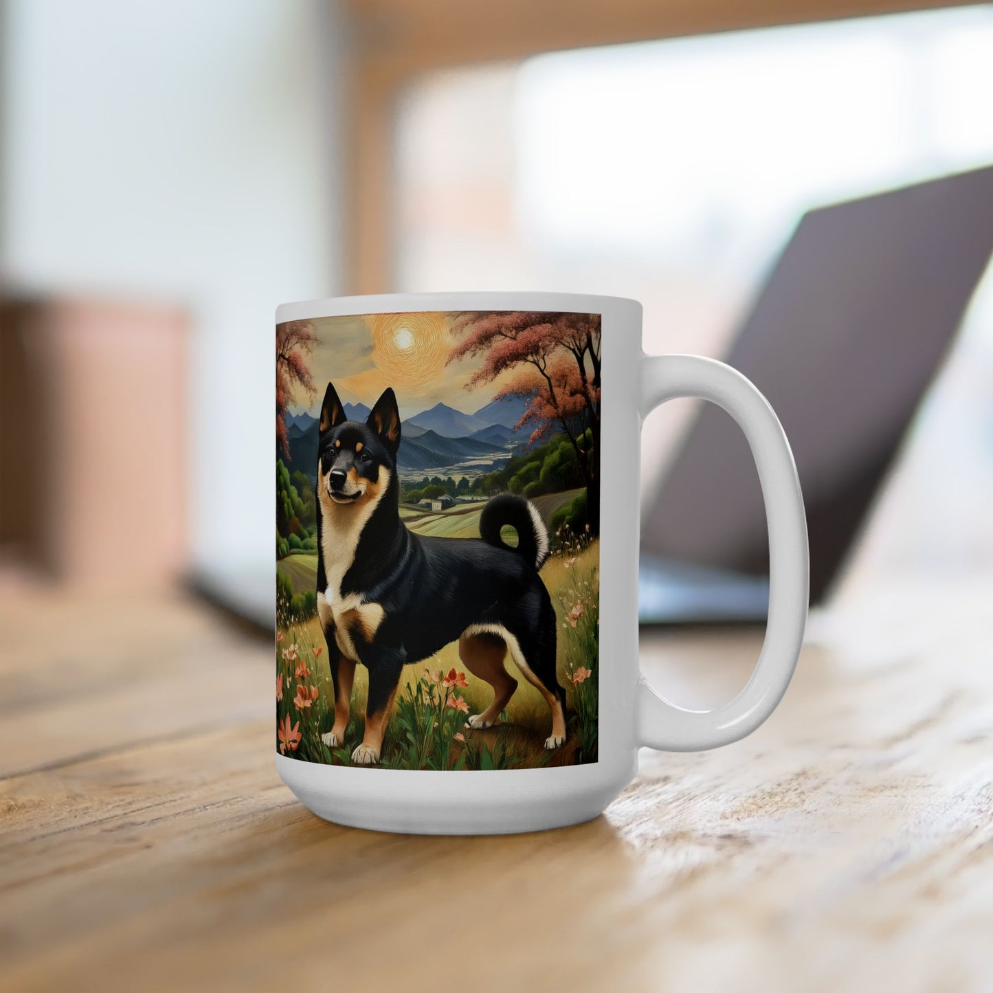 Shiba Inu - Black & Tan Ceramic Mug