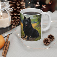 Schipperke Ceramic Coffee Mug - 11oz & 15oz, Perfect Gift for Dog Lovers