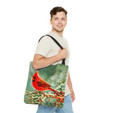 Winter Cardinal Tote Bag