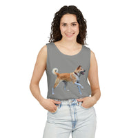 Korean Jindo Unisex Relaxed Fit Garment-Dyed Tank Top