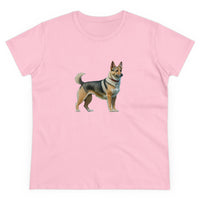 Swedish Vallhund  Women's Midweight Cotton Tee