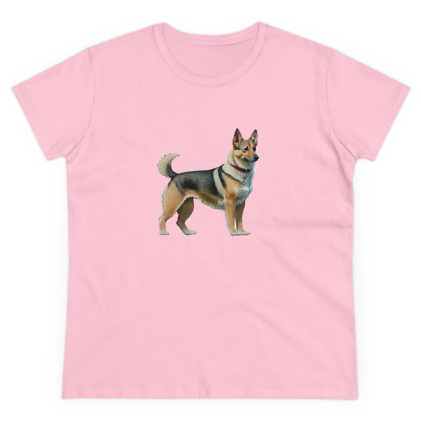 Swedish Vallhund  Women's Midweight Cotton Tee