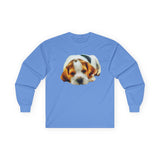 English Foxhound 'Sasha' Unisex  Cotton Long Sleeve Tee