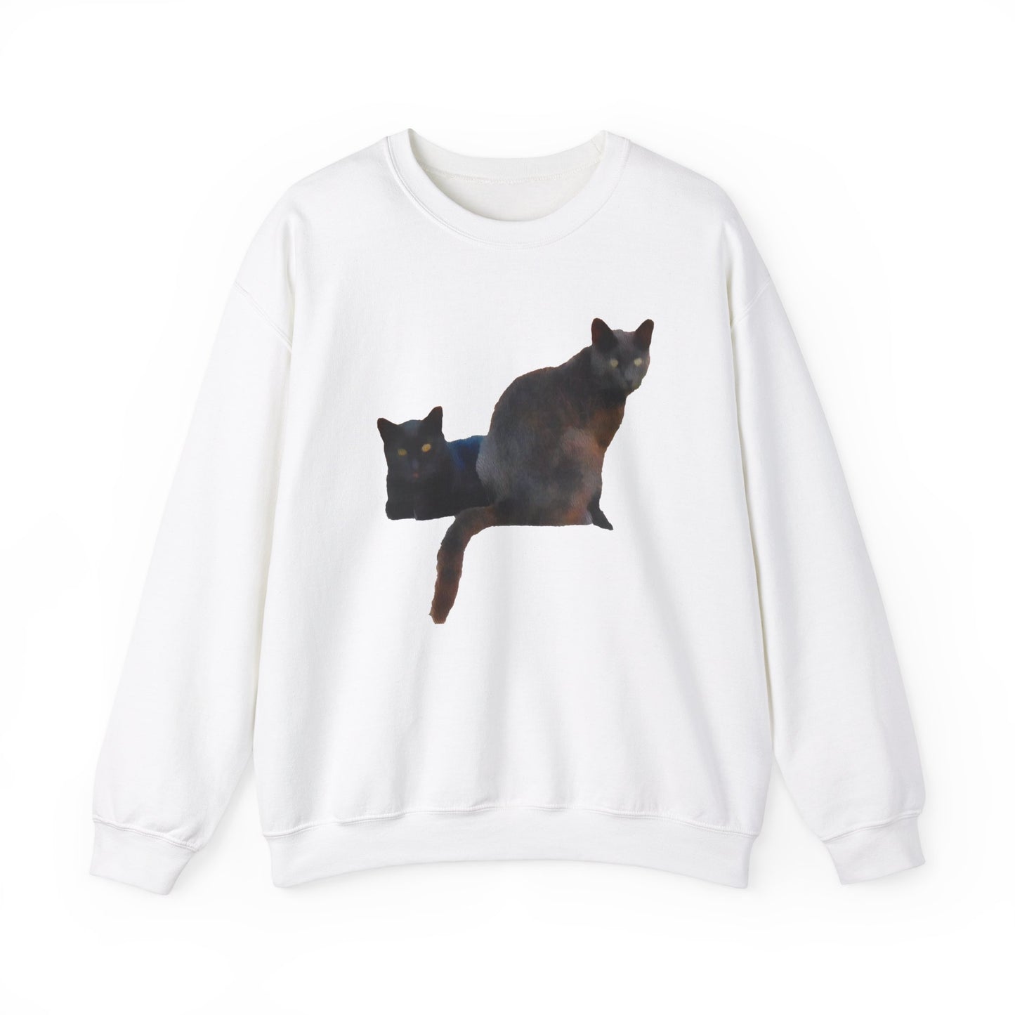 Black Cats 'Sifnos Sisters' Unisex 50/50  Crewneck Sweatshirt