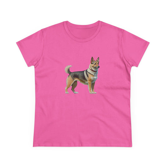 Swedish Vallhund  Women's Midweight Cotton Tee