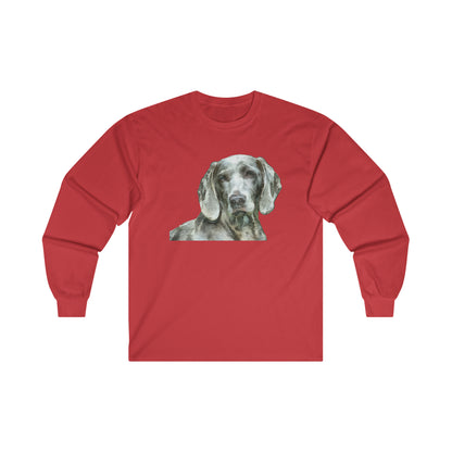 Weimaraner 'Greyson' Unisex Cotton Long Sleeve Tee