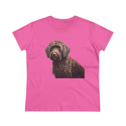 Barbet Women's Midweight Cotton Tee: A Artistic Embrace