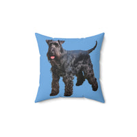 Kerry Blue Terrier Artistic Painting Square Throw Pillow