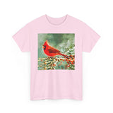 Winter Cardinal  -  Classic Heavy Cotton Tee