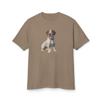 Braque du Bourbonnai - Unisex Relaxed Fit Garment-Dyed Heavyweight Cotton Tee