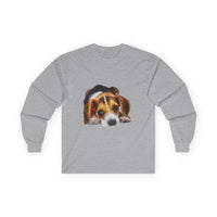 Beagle 'Daisy Mae' Unisex Cotton Long Sleeve Tee