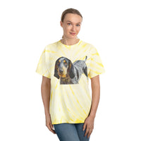 Bluetick Coonhound Unisex Cotton Tie-Dye Tee, Cyclone