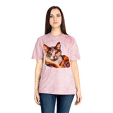 Orange Cat 'Smidget' Unisex Cotton  -  Color Blast T-Shirt