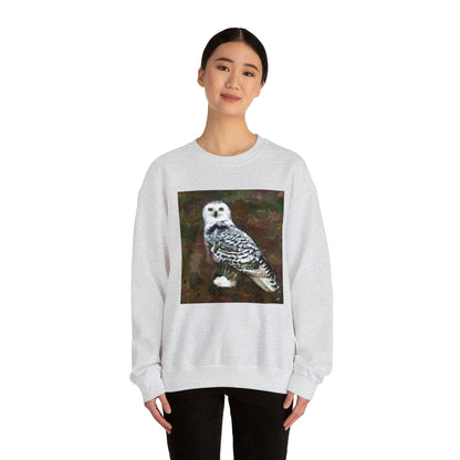 Snowy White Owl Unisex 50/50 Crewneck Sweatshirt