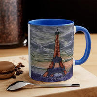 Eiffel Tower Sunset - Accent Coffee Mug, 11oz