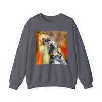 English Setter and Child Classic 50/50 Crewneck Sweatshirt