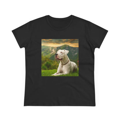 Dogo Argentino Women's Midweight Cotton Tee