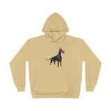 Doberman Pinscher #1 - Unisex Fleece Lined Pullover Hoodie Sweatshirt