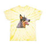 Blue Heeler - 'Percy' Unisex Cotton Tie-Dye Tee, Cyclone