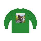 Irish Water Spaniel Unisex Classic Cotton Long Sleeve Tee