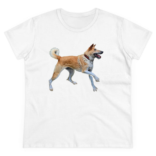 Korean Jindo Women's Midweight Cotton Tee