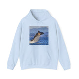 Whale 'Leviathan' Unisex 50/50 Hooded Sweatshirt