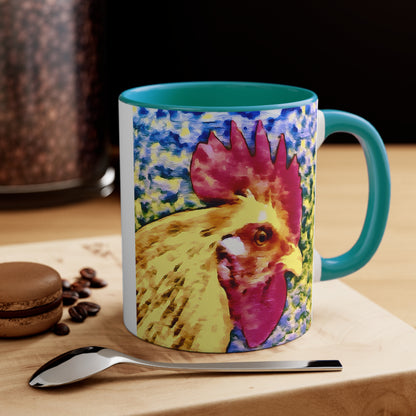 Rooster 'Spencer' Accent Coffee Mug, 11oz