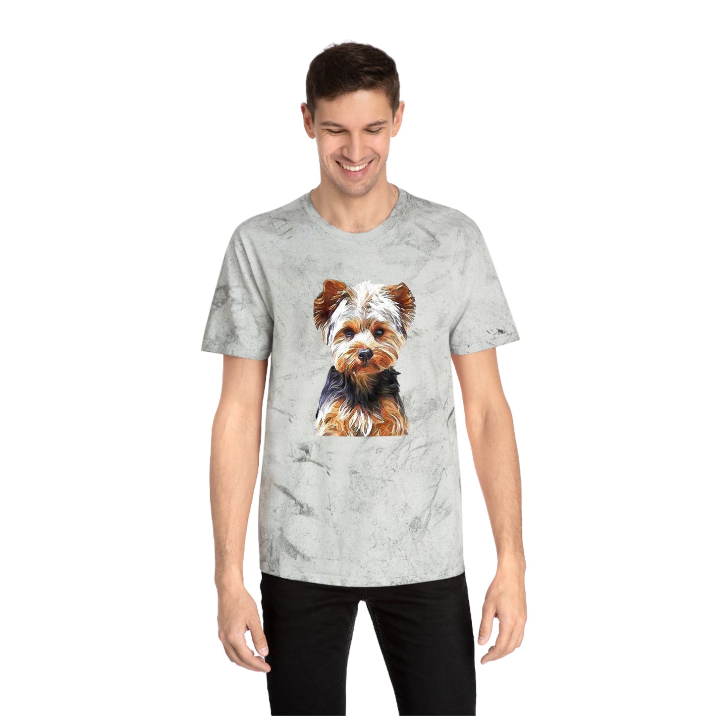 Yorkshire Terrier 'Lupis' Color Blast T-Shirt by DoggyLips™