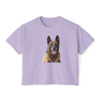 Belgian Malinois Women's Oversized Boxy Tee - Embrace Your Style