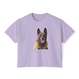 Belgian Malinois Women's Oversized Boxy Tee - Embrace Your Style