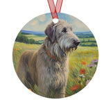 Irish Wolfhound Metal Ornaments