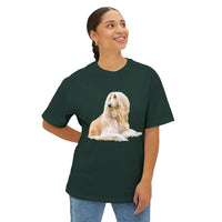 Afghan Hound Unisex Oversized RIngspun Cotton Boxy T-Shirt