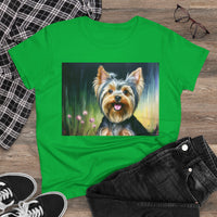 Yorkie #3 Women's Midweight Cotton Tee