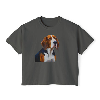 American English Coonhound Women's Oversized Boxy Tee