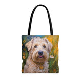 Soft Coated Wheaten Terrier Polyester Tote Bag (AOP)