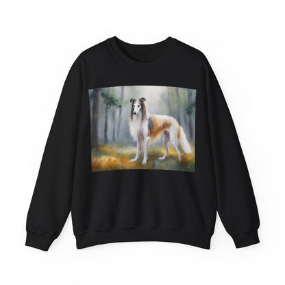 Borzoi 'Russian Wolfhound' Unisex 50/50 Crewneck Sweatshirt