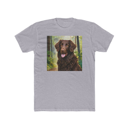 Curly Coated Retriever Men's Cotton Crew Tee