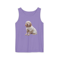 Clumber Spaniel - Unisex Relaxed Fit Garment-Dyed Tank Top