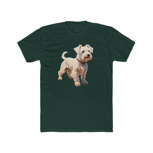 Sealyham Terrier Men's Fitted Cotton Crew Tee