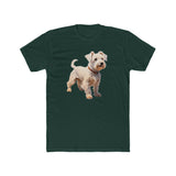 Sealyham Terrier Men's Fitted Cotton Crew Tee