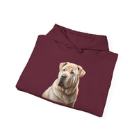 Luxurious Chinese Shar-Pei 50/50 Hooded Sweatshirt